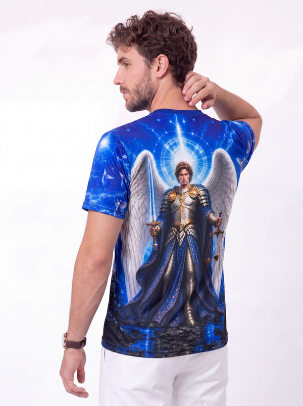 Camiseta São Miguel Arcanjo - Coleção Sacrossanto | Trajes de Luz