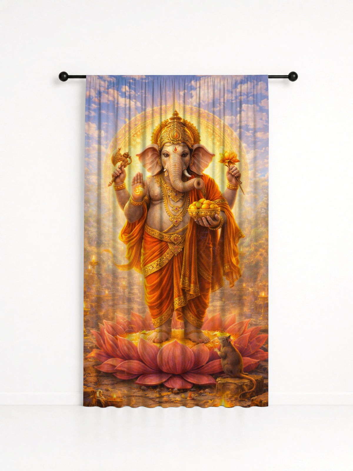 Cortina Decorativa Ganesha, estampa 2