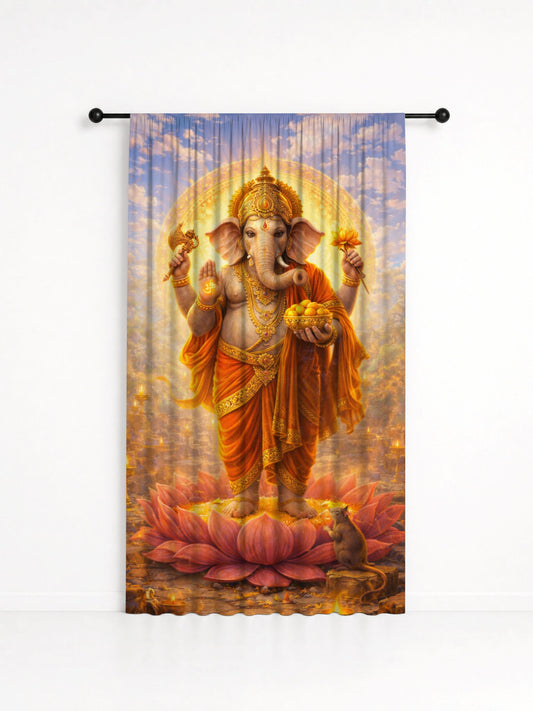 Cortina Decorativa Ganesha, estampa 2