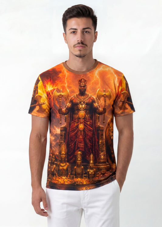 Camiseta Xangô Entidade Umbanda - Coleção Aruanda | Trajes de Luz