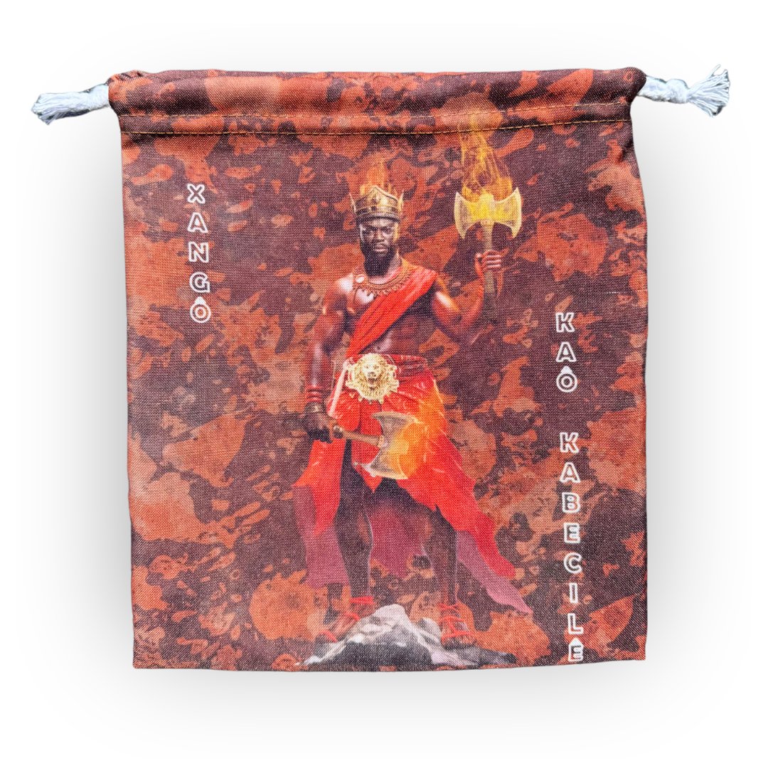 Saco Porta Guias Orixá Xangô Umbanda e Candomblé - Coleção Orum | Trajes de Luz