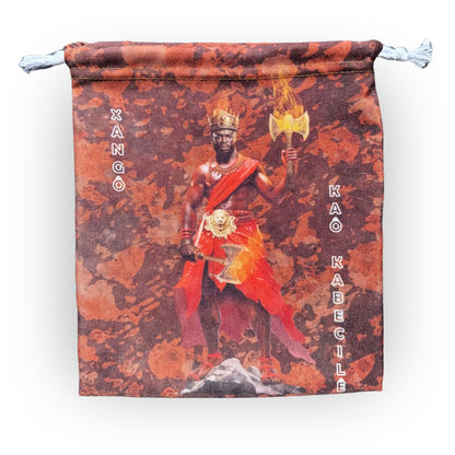 Saco Porta Guias Orixá Xangô Umbanda e Candomblé - Coleção Orum | Trajes de Luz