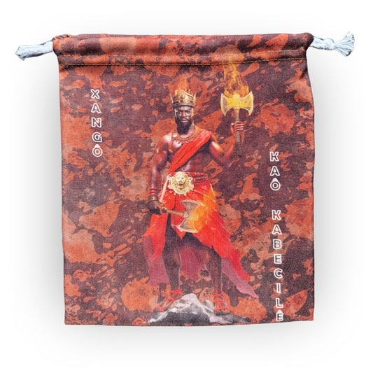 Saco Porta Guias Orixá Xangô Umbanda e Candomblé - Coleção Orum | Trajes de Luz