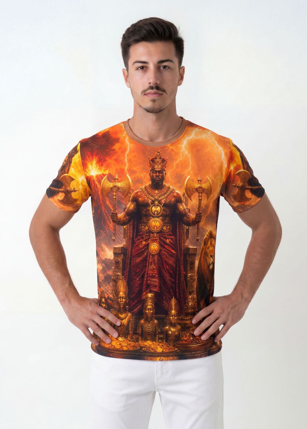 Camiseta Xangô Entidade Umbanda - Coleção Aruanda | Trajes de Luz