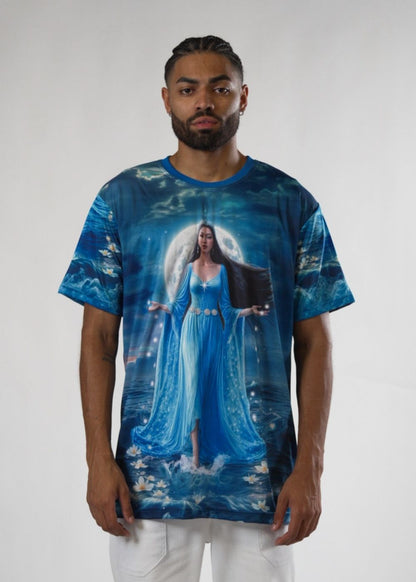Camiseta Iemanjá Entidade Umbanda - Coleção Aruanda | Trajes de Luz