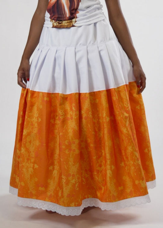 Saia de Orixá Oxum Bicolor Coleção Orum | Trajes de Luz