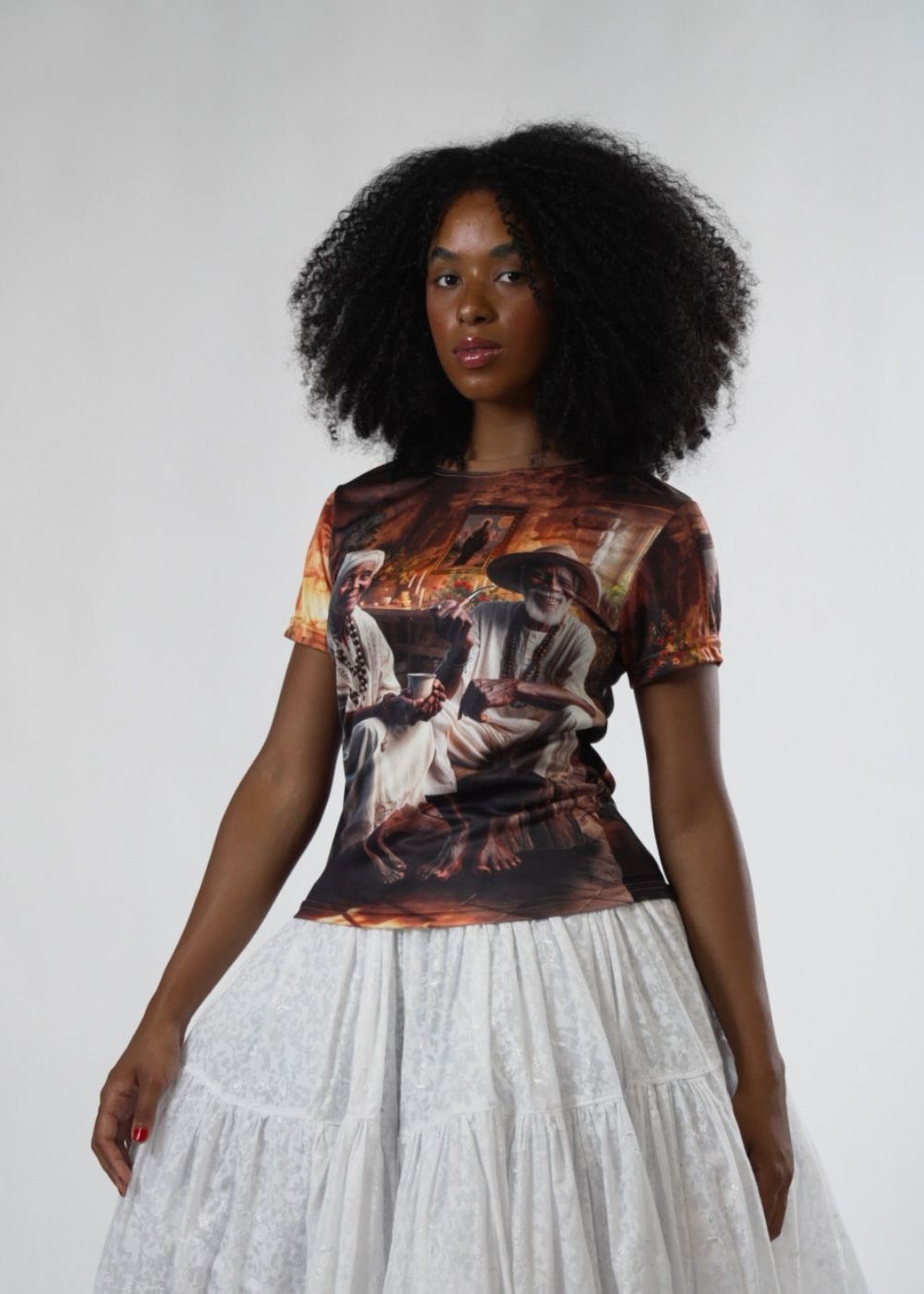 Camiseta Pretos Velhos Entidade Umbanda - Coleção Aruanda | Trajes de Luz