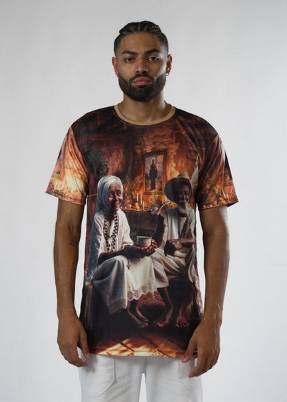 Camiseta Pretos Velhos Entidade Umbanda - Coleção Aruanda | Trajes de Luz
