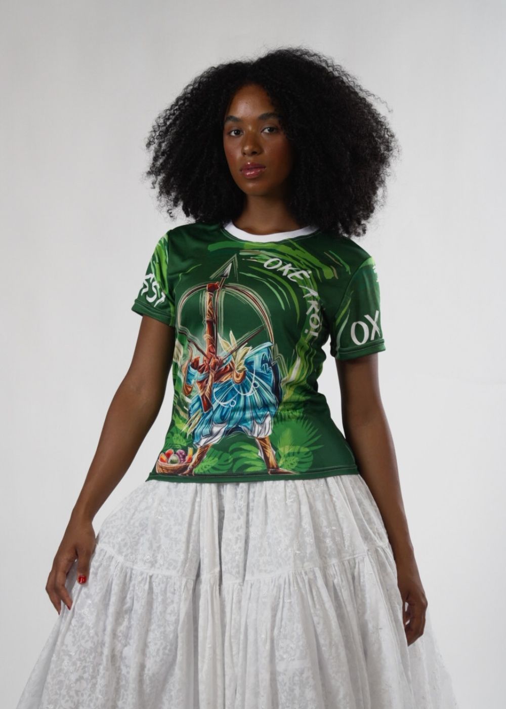 Camiseta Oxóssi Umbanda e Candomblé - Coleção Oríkì's | Trajes de Luz