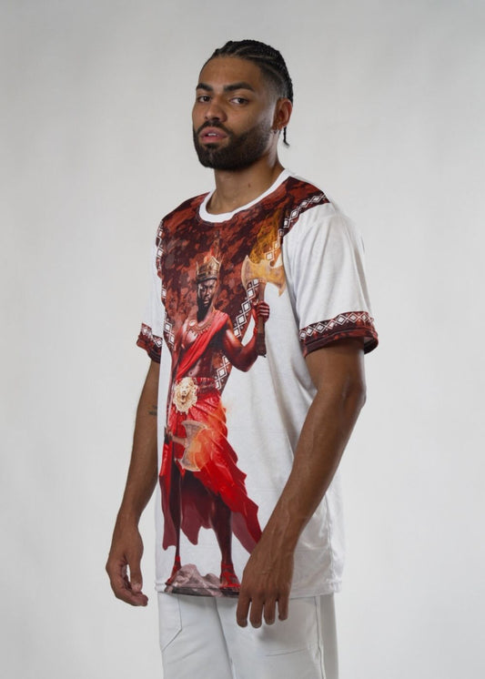 Camiseta Orixá Xangô Umbanda e Candomblé - Coleção Orum | Trajes de Luz