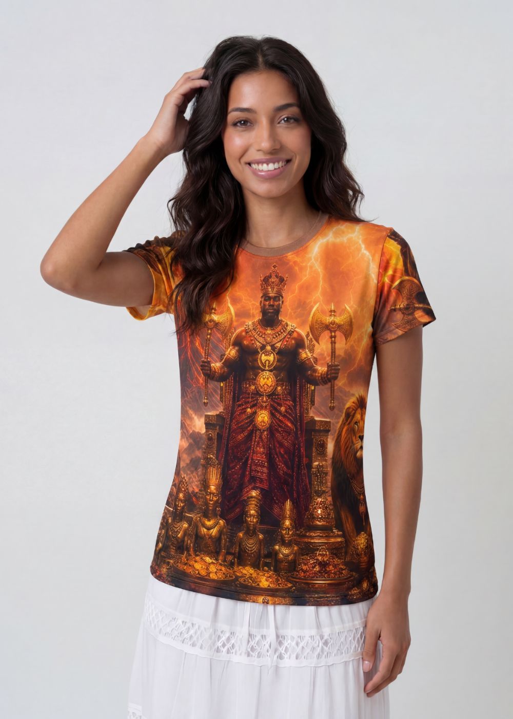 Camiseta Xangô Entidade Umbanda - Coleção Aruanda | Trajes de Luz