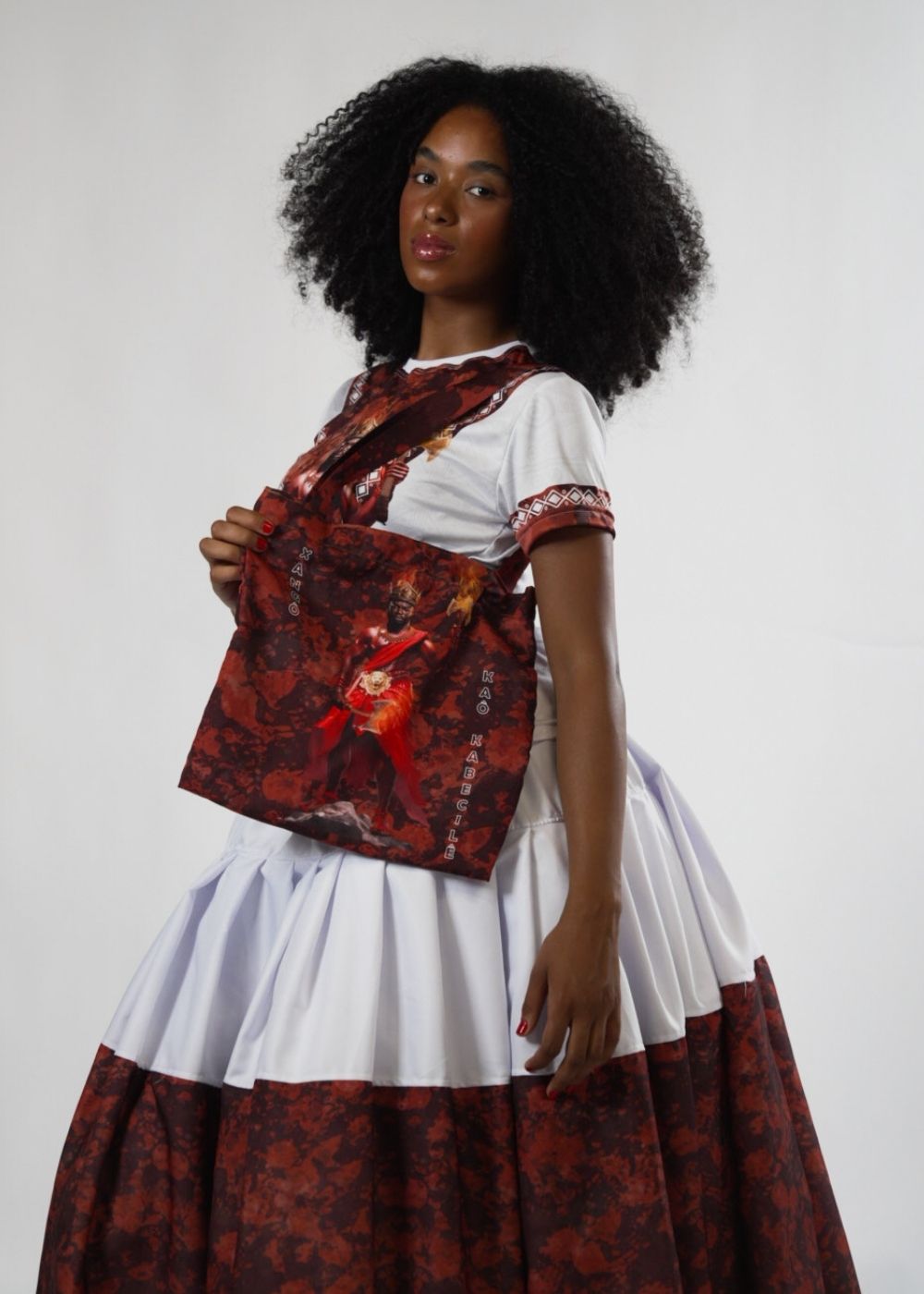 Ecobag Orixá Xangô Umbanda e Candomblé - Coleção Orum | Trajes de Luz