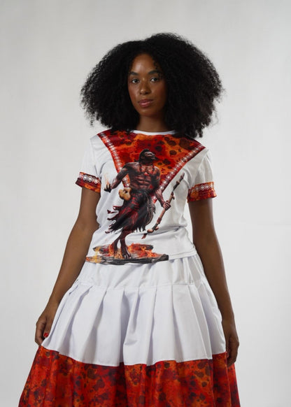 Camiseta Orixá Exu Umbanda e Candomblé - Coleção Orum | Trajes de Luz