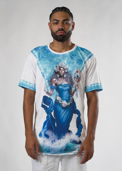 Camiseta de Orixá Iemanjá Umbanda e Candomblé - Coleção Orum | Trajes de Luz
