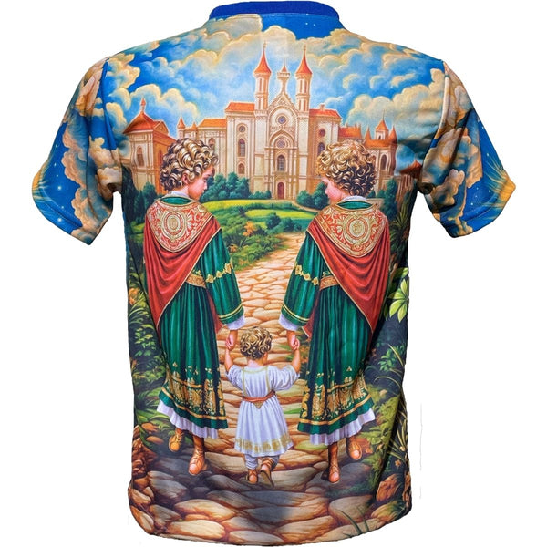 Camiseta São Cosme e São Damião - Coleção Sacrossanto | Trajes de Luz