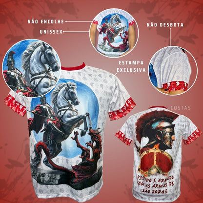 Camiseta São Jorge Guerreiro - Coleção Sacrossanto | Trajes de Luz