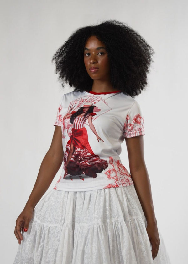 Camiseta Malandra Maria Navalha Entidade Umbanda - Coleção Guardiões | Trajes de Luz
