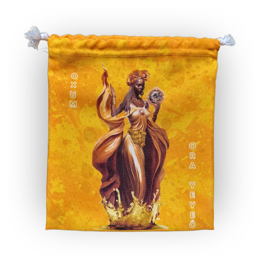 Saco Porta Guias Orixá Oxum Umbanda e Candomblé - Coleção Orum | Trajes de Luz