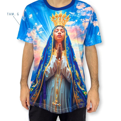 Camiseta Nossa Senhora Aparecida - Coleção Sacrossanto | Trajes de Luz
