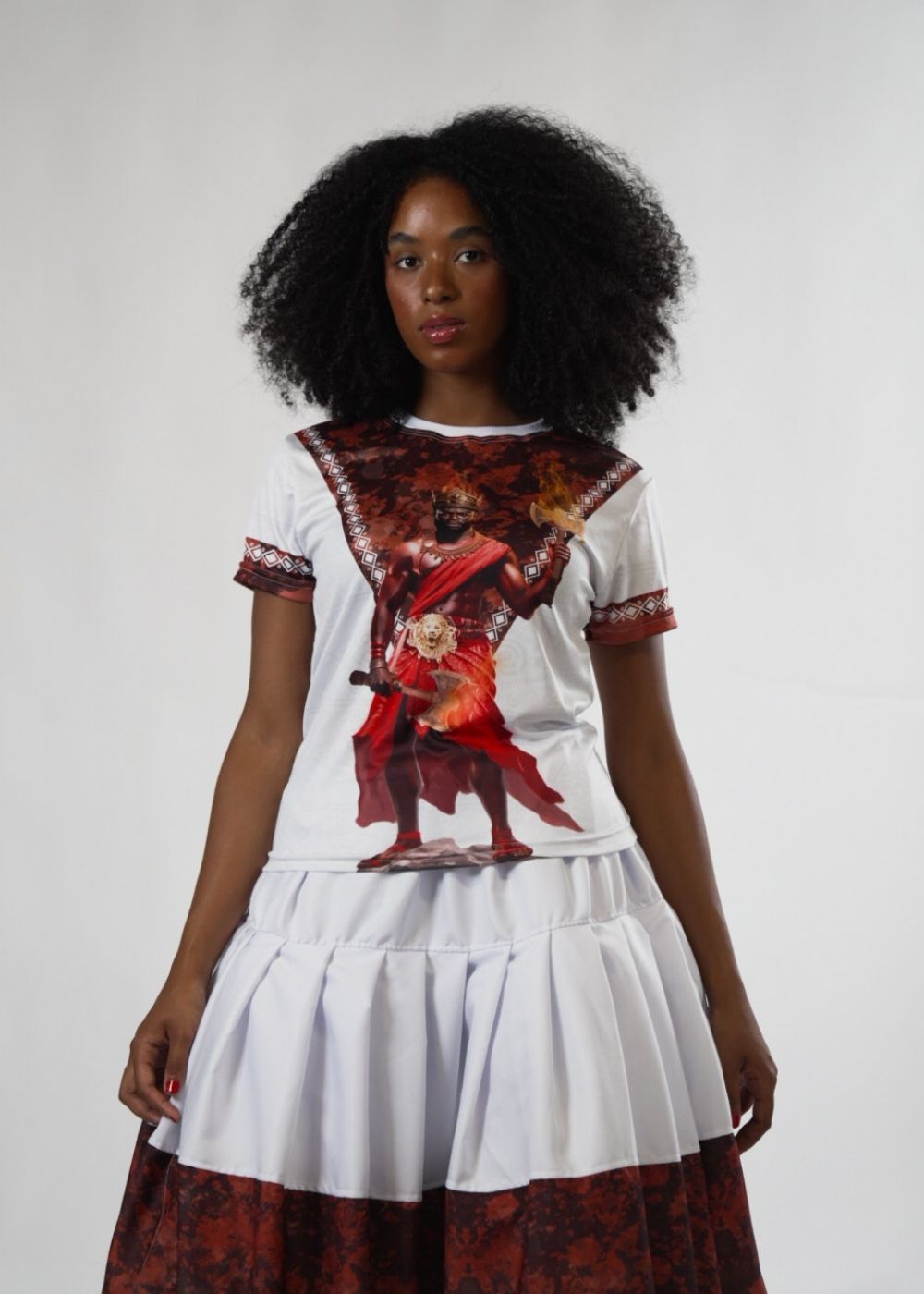 Camiseta Orixá Xangô Umbanda e Candomblé - Coleção Orum | Trajes de Luz