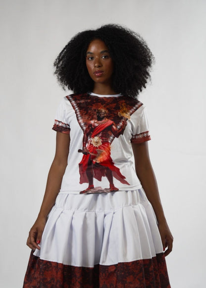 Camiseta Orixá Xangô Umbanda e Candomblé - Coleção Orum | Trajes de Luz