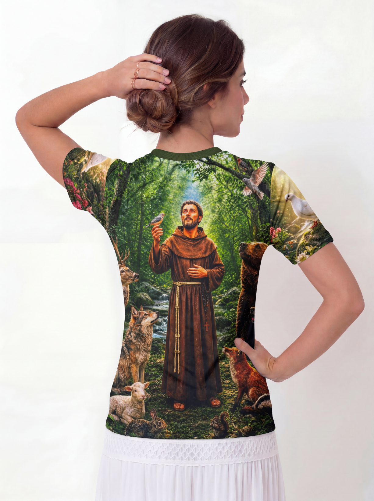 Camiseta São Francisco de Assis - Coleção Sacrossanto | Trajes de Luz