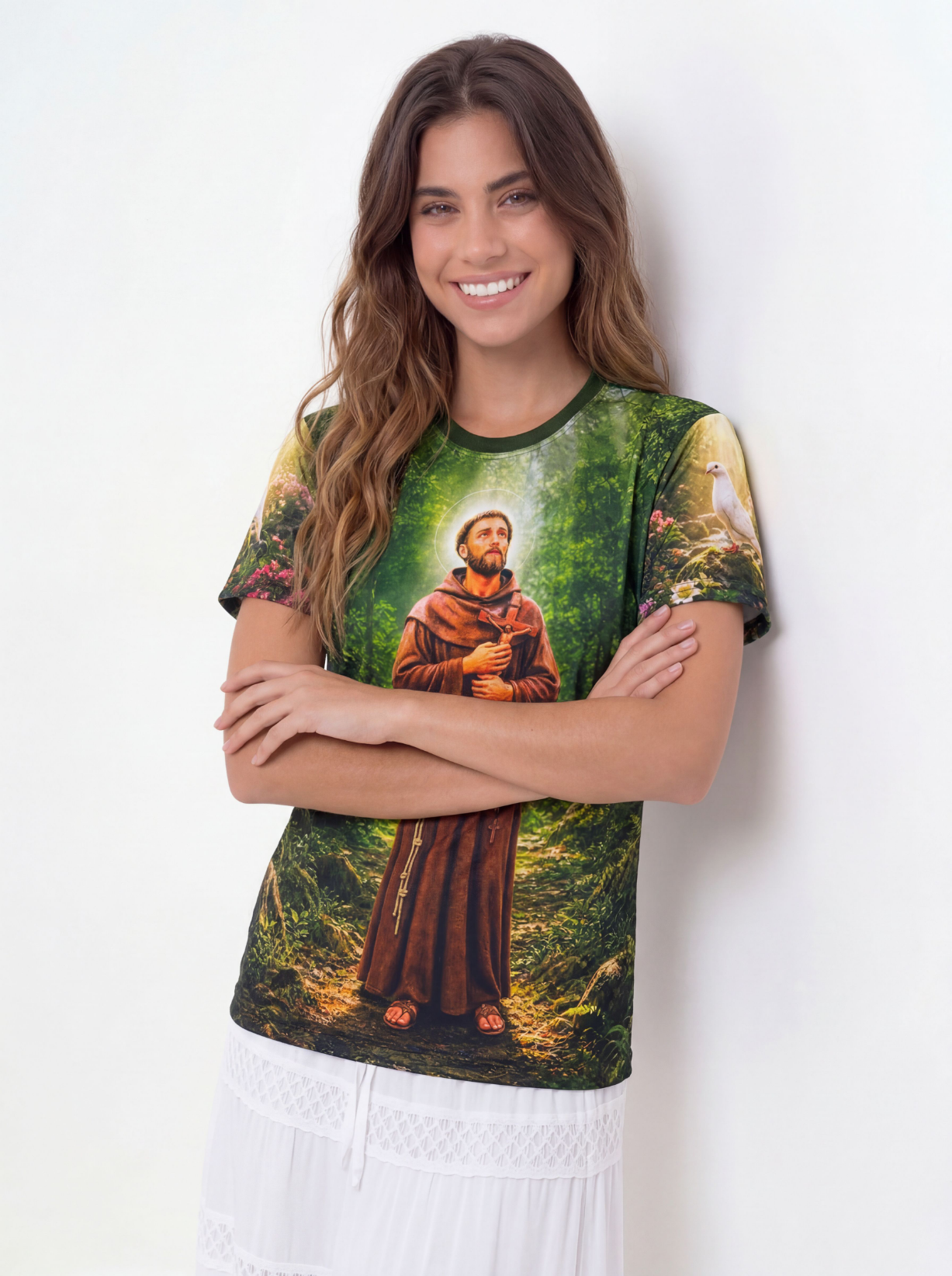 Camiseta São Francisco de Assis - Coleção Sacrossanto | Trajes de Luz