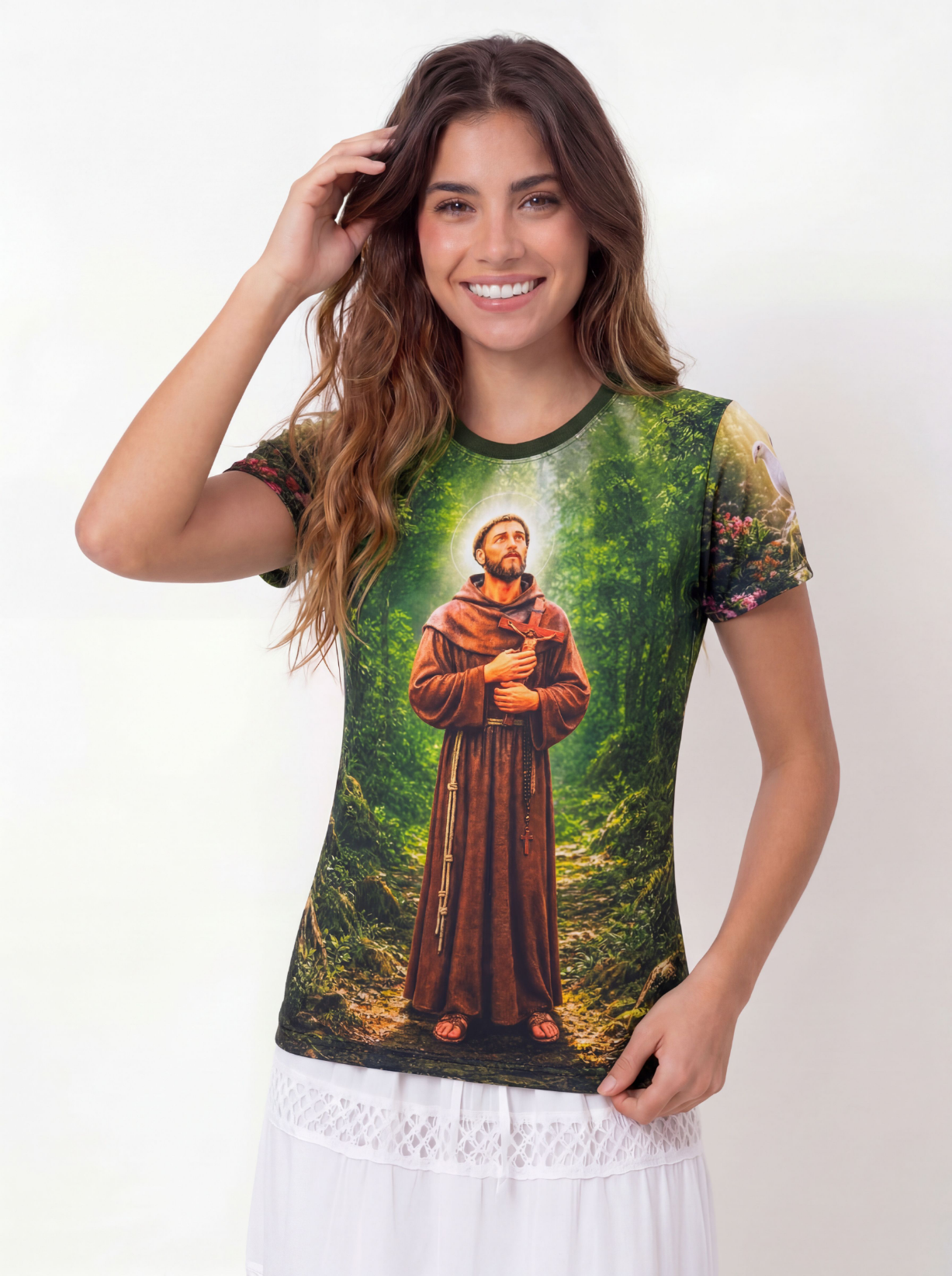Camiseta São Francisco de Assis - Coleção Sacrossanto | Trajes de Luz