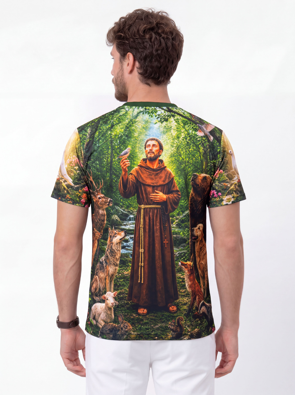 Camiseta São Francisco de Assis - Coleção Sacrossanto | Trajes de Luz