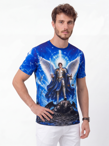 Camiseta São Miguel Arcanjo - Coleção Sacrossanto | Trajes de Luz