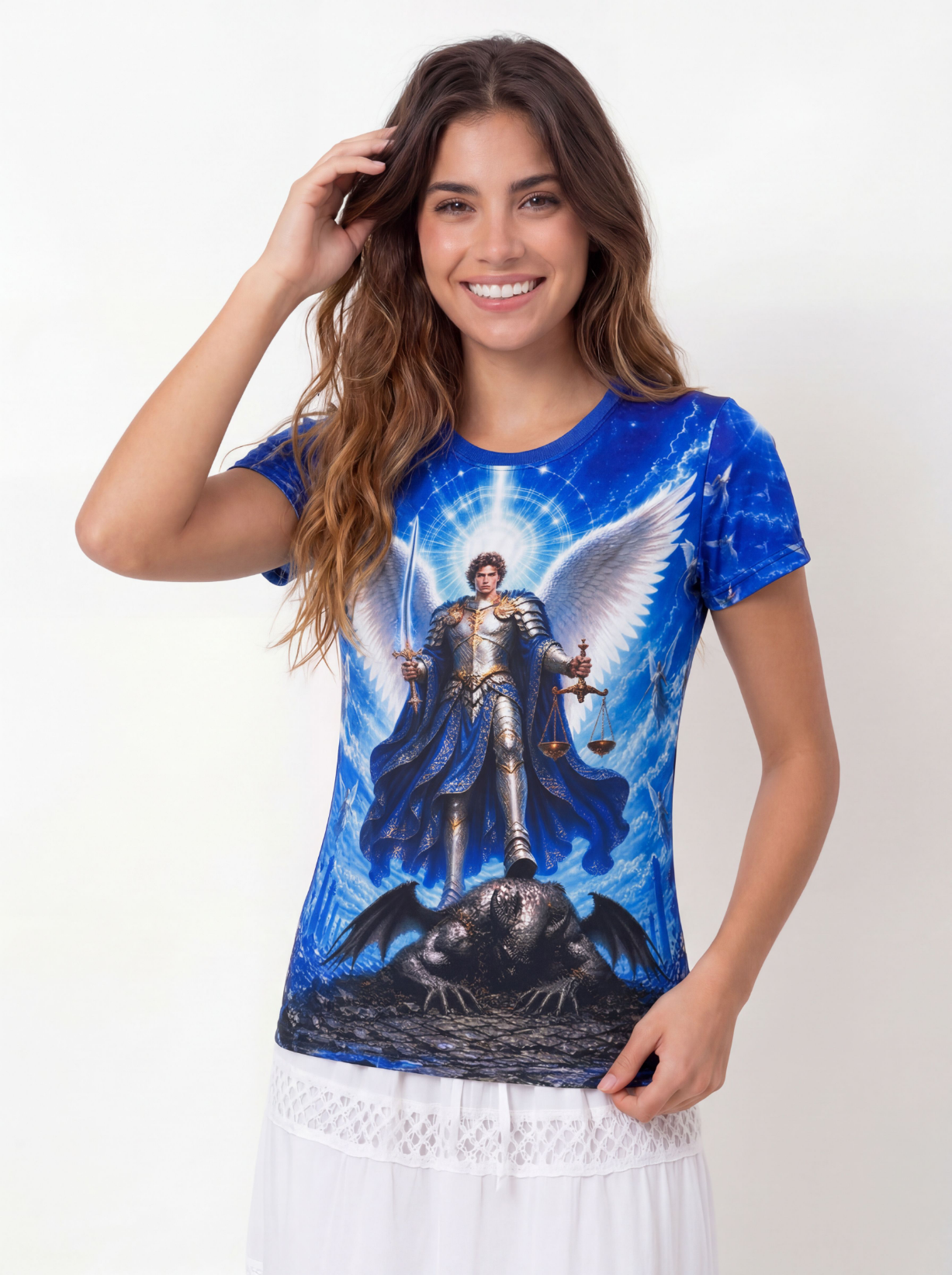 Camiseta São Miguel Arcanjo - Coleção Sacrossanto | Trajes de Luz