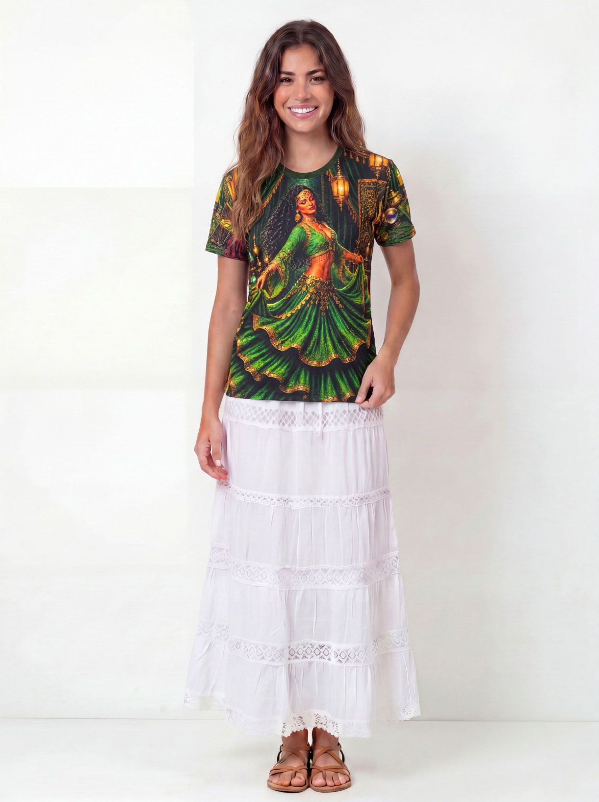 Camiseta Cigana Esmeralda Entidade Umbanda - Coleção Gytanos | Trajes de Luz