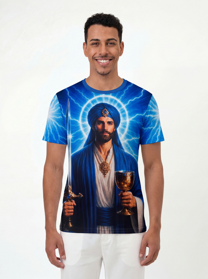 Camiseta El Morya Primeiro Raio Fraternidade Branca - Coleção 7 Raios | Trajes de Luz
