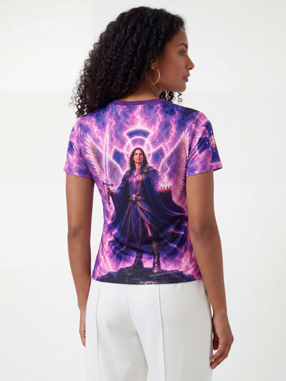 Camiseta Saint Germain Sétimo Raio Fraternidade Branca - Coleção 7 Raios | Trajes de Luz