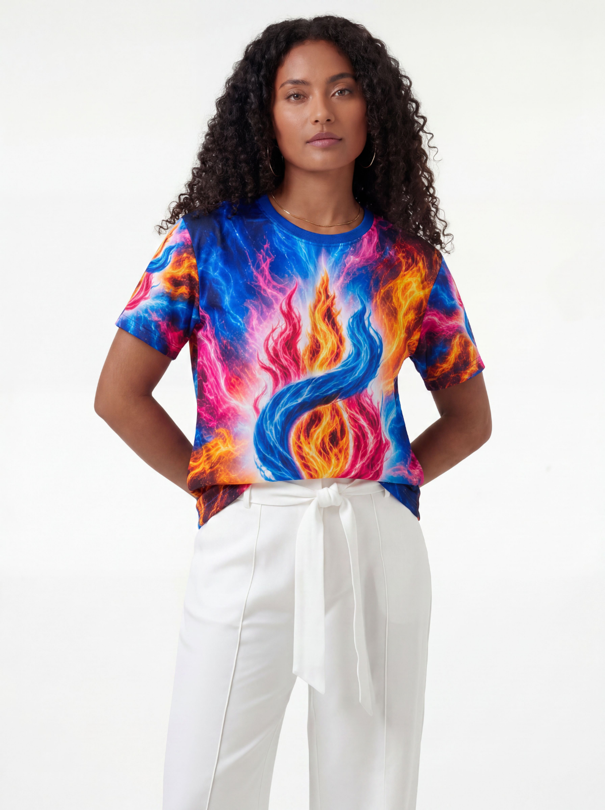 Camiseta Chama Trina Fraternidade Branca - Coleção 7 Raios | Trajes de Luz