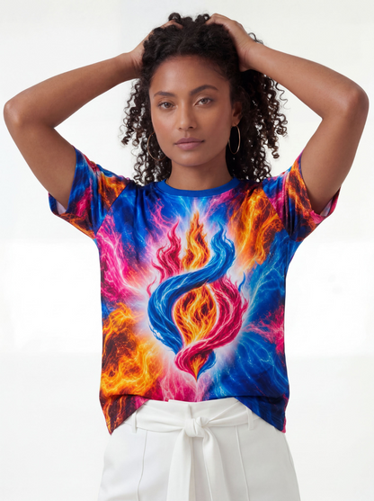 Camiseta Chama Trina Fraternidade Branca - Coleção 7 Raios | Trajes de Luz