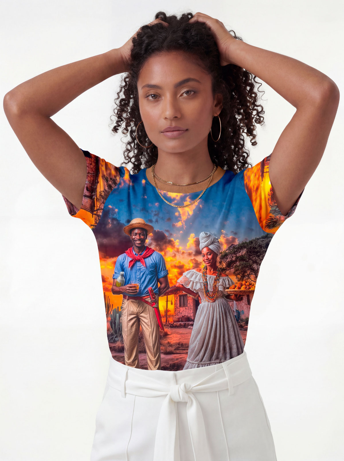 Camiseta Baianos Entidade Umbanda - Coleção Aruanda | Trajes de Luz