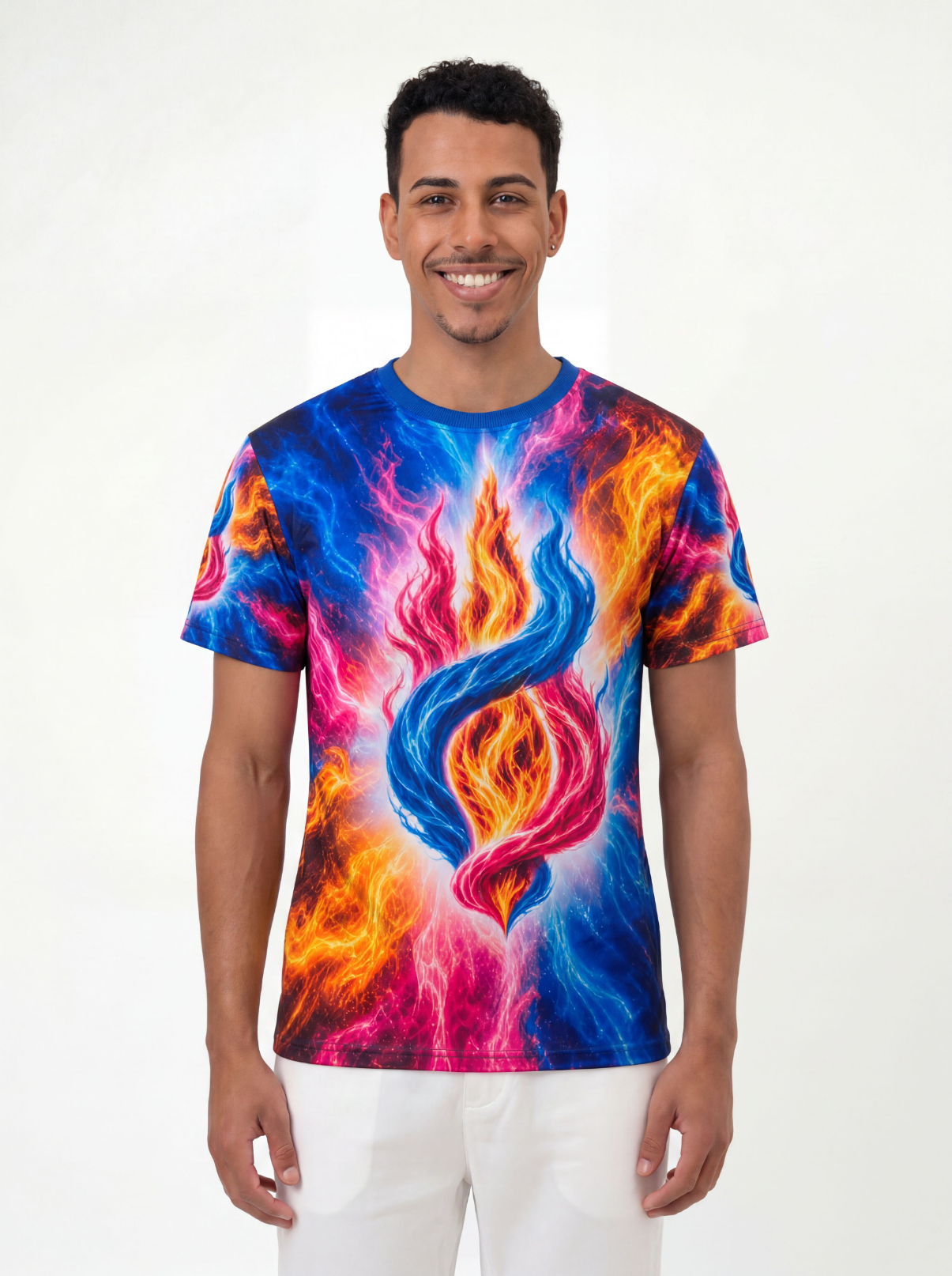 Camiseta Chama Trina Fraternidade Branca - Coleção 7 Raios | Trajes de Luz
