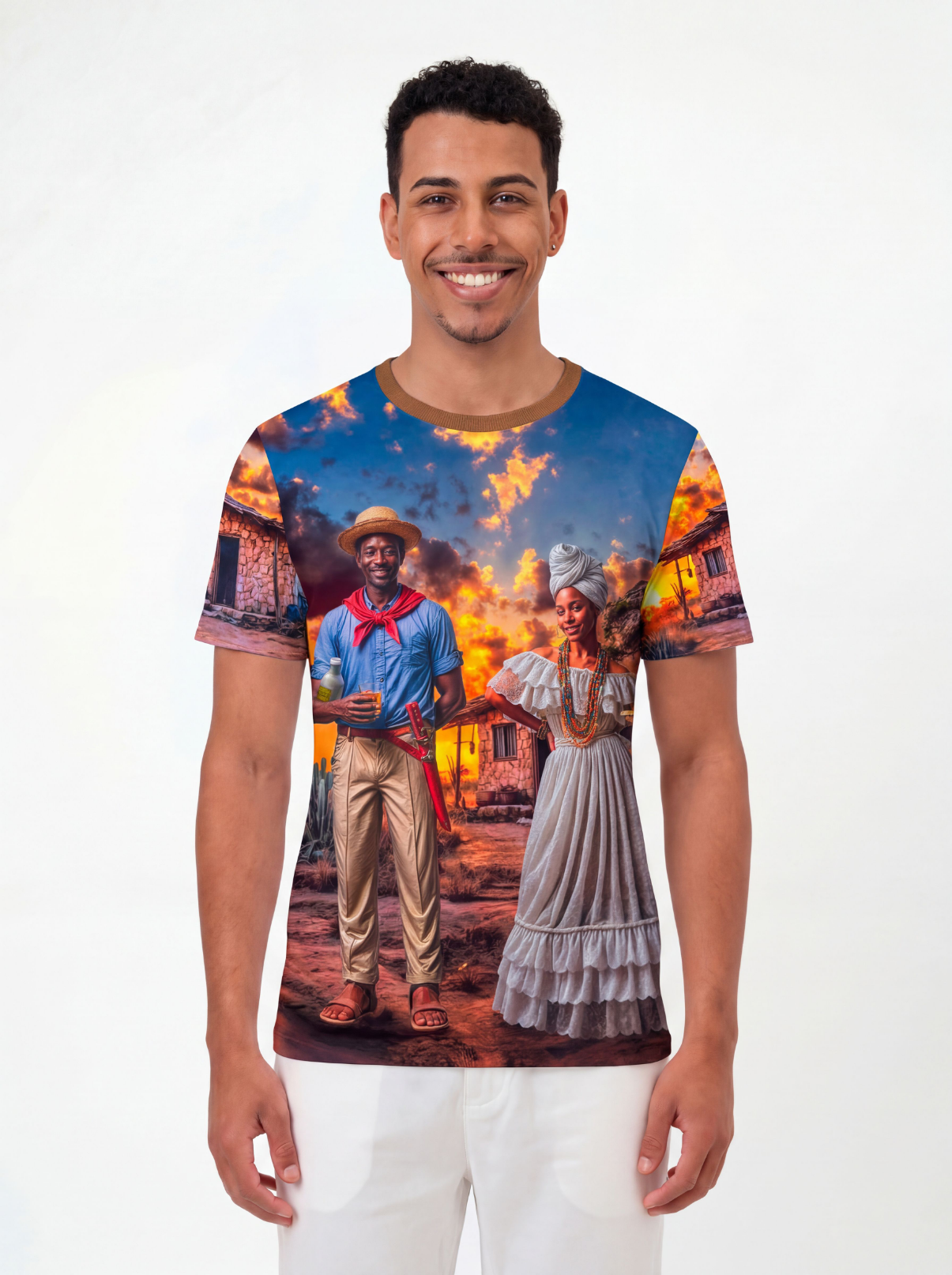 Camiseta Baianos Entidade Umbanda - Coleção Aruanda | Trajes de Luz