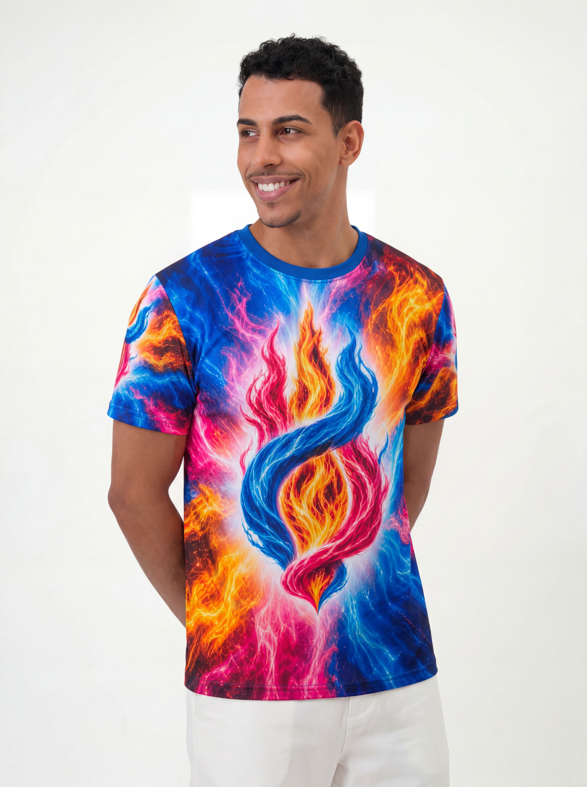 Camiseta Chama Trina Fraternidade Branca - Coleção 7 Raios | Trajes de Luz