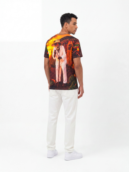 Camiseta Preto Velho Pai Joaquim Entidade Umbanda - Coleção Santas Almas | Trajes de Luz
