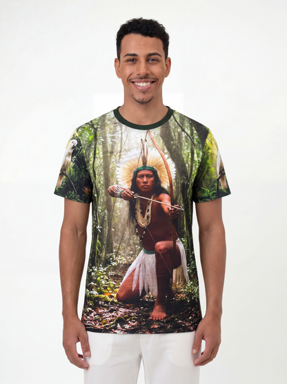 Camiseta Caboclo Pena Branca Entidade Umbanda - Coleção Cidade da Jurema | Trajes de Luz