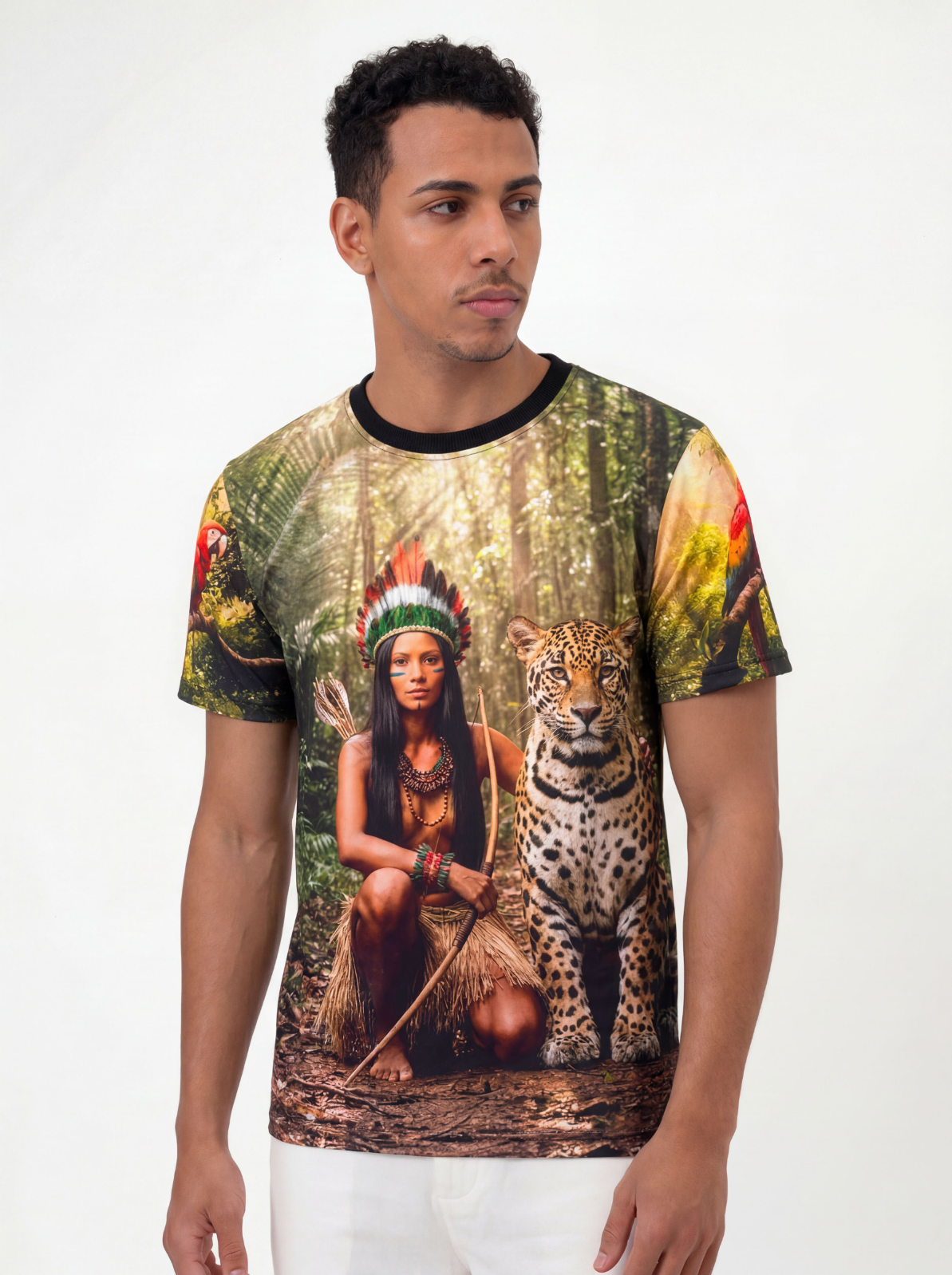 Camiseta Caboclas Entidade Umbanda - Coleção Aruanda | Trajes de Luz