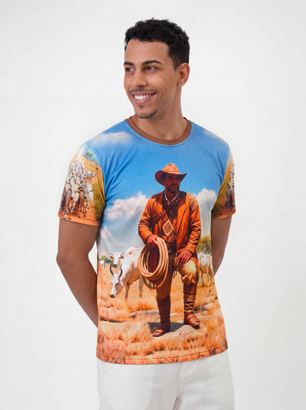 Camiseta Boiadeiros Entidade Umbanda - Coleção Aruanda | Trajes de Luz