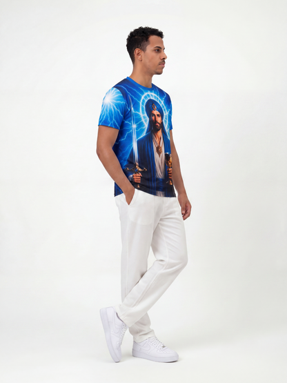 Camiseta El Morya Primeiro Raio Fraternidade Branca - Coleção 7 Raios | Trajes de Luz