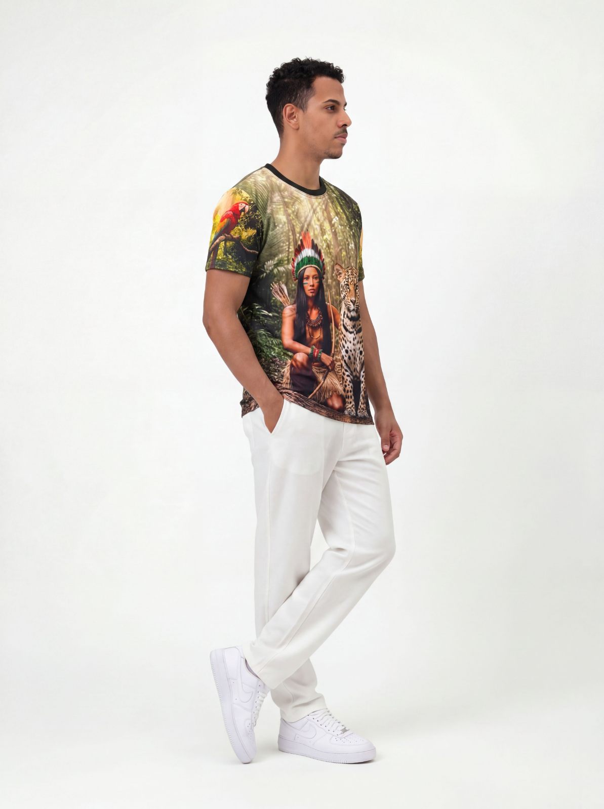 Camiseta Caboclas Entidade Umbanda - Coleção Aruanda | Trajes de Luz
