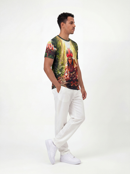 Camiseta Caboclo Cobra Coral Entidade Umbanda - Coleção Cidade da Jurema | Trajes de Luz