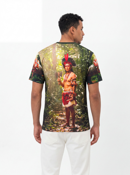 Camiseta Caboclo Cobra Coral Entidade Umbanda - Coleção Cidade da Jurema | Trajes de Luz