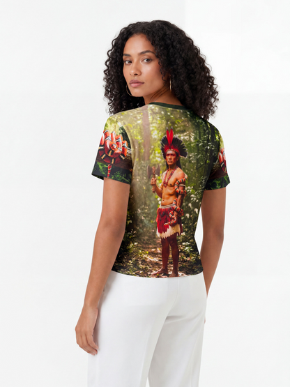 Camiseta Caboclo Cobra Coral Entidade Umbanda - Coleção Cidade da Jurema | Trajes de Luz