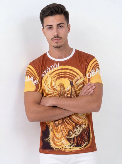 Camiseta Orixá Obaluaê Umbanda e Candomblé - Coleção Oríkì's | Trajes de Luz